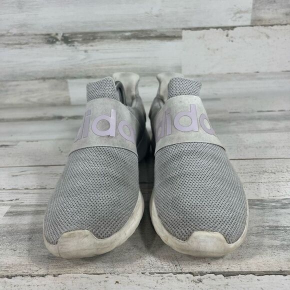 Adidas Women's Running Sneaker Shoes Lite Racer Slip On Gray Silver‎ Size 10 - Picture 4 of 8